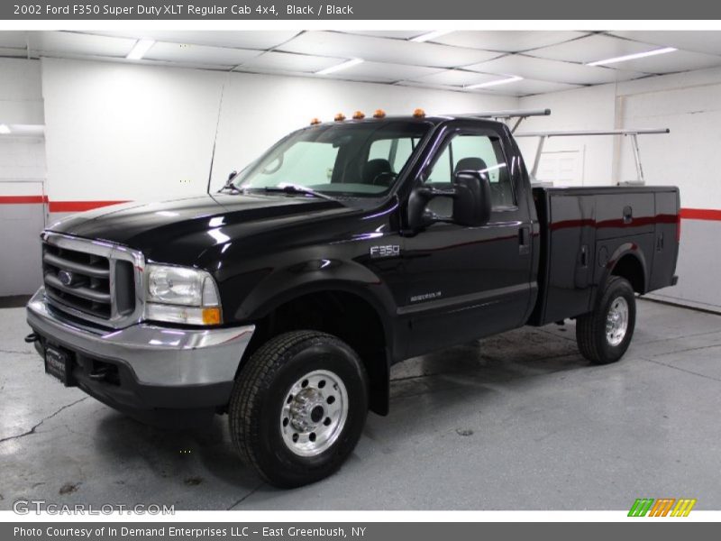 Black / Black 2002 Ford F350 Super Duty XLT Regular Cab 4x4