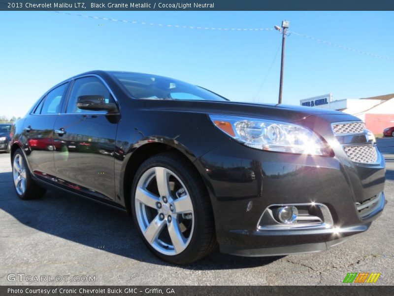 Black Granite Metallic / Cocoa/Light Neutral 2013 Chevrolet Malibu LTZ