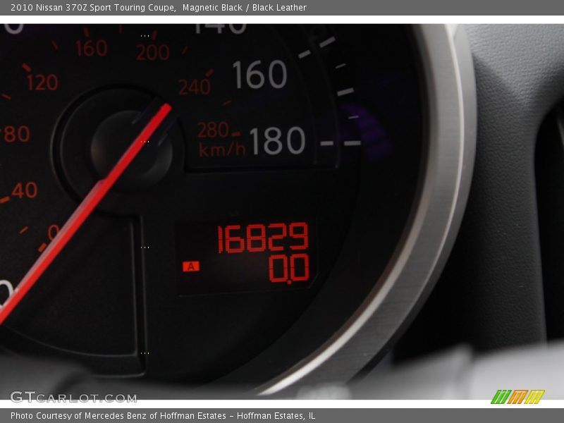 Magnetic Black / Black Leather 2010 Nissan 370Z Sport Touring Coupe