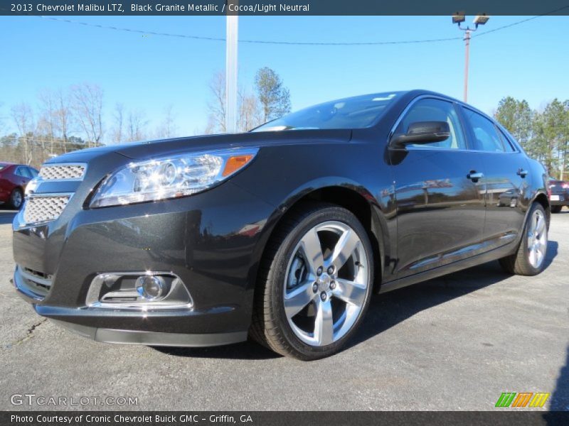 Black Granite Metallic / Cocoa/Light Neutral 2013 Chevrolet Malibu LTZ