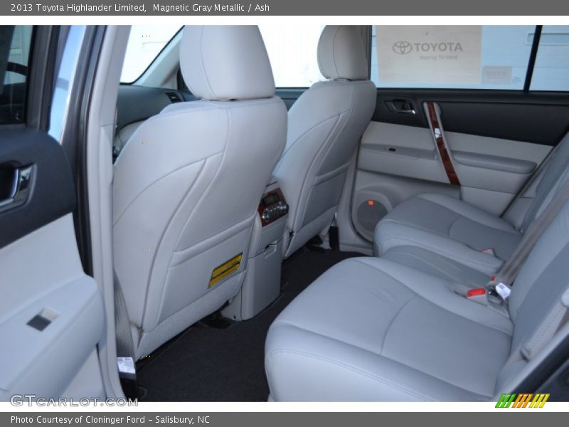 Rear Seat of 2013 Highlander Limited