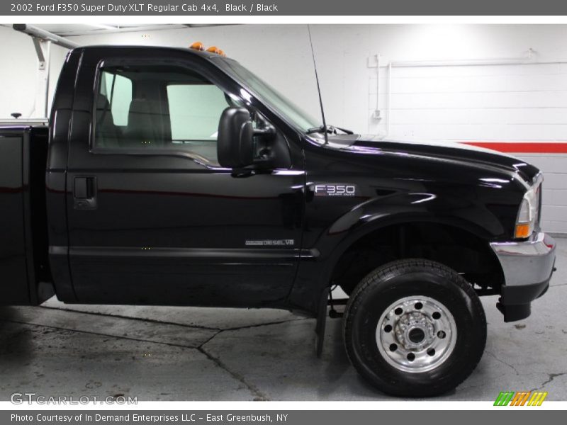 Black / Black 2002 Ford F350 Super Duty XLT Regular Cab 4x4