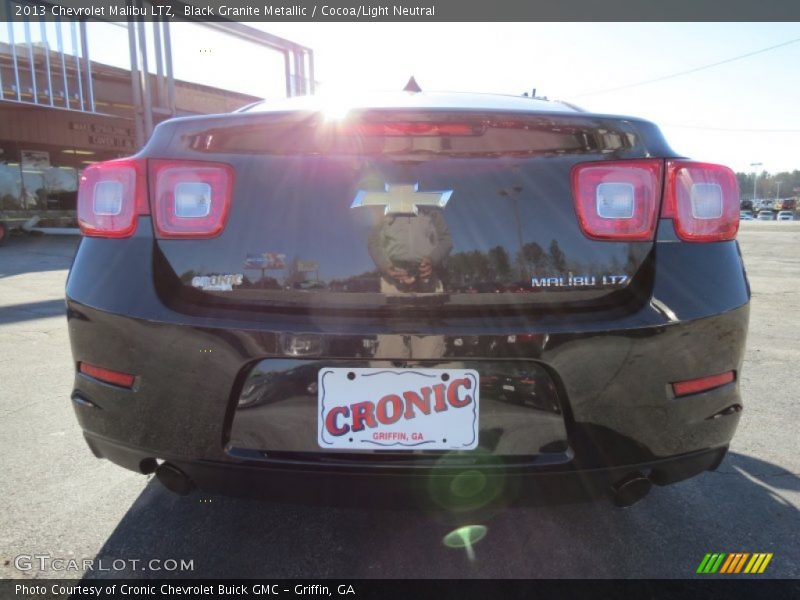 Black Granite Metallic / Cocoa/Light Neutral 2013 Chevrolet Malibu LTZ