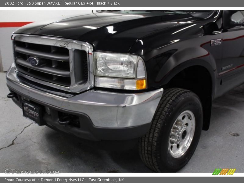 Black / Black 2002 Ford F350 Super Duty XLT Regular Cab 4x4