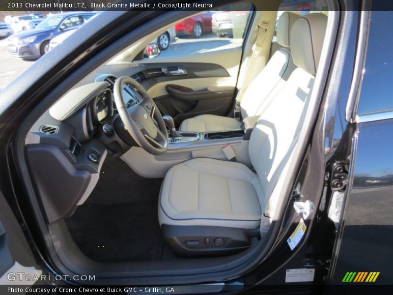 Black Granite Metallic / Cocoa/Light Neutral 2013 Chevrolet Malibu LTZ