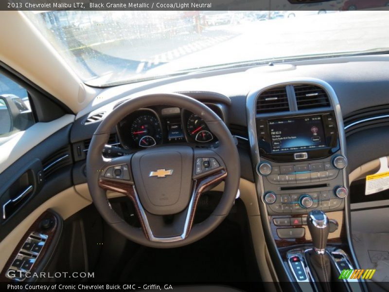 Black Granite Metallic / Cocoa/Light Neutral 2013 Chevrolet Malibu LTZ