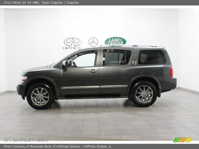 Silver Graphite / Graphite 2010 Infiniti QX 56 4WD