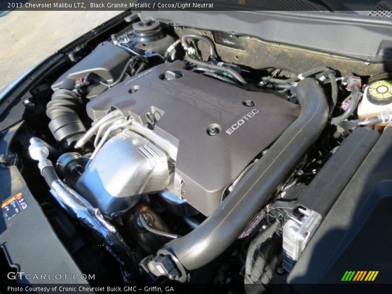 Black Granite Metallic / Cocoa/Light Neutral 2013 Chevrolet Malibu LTZ