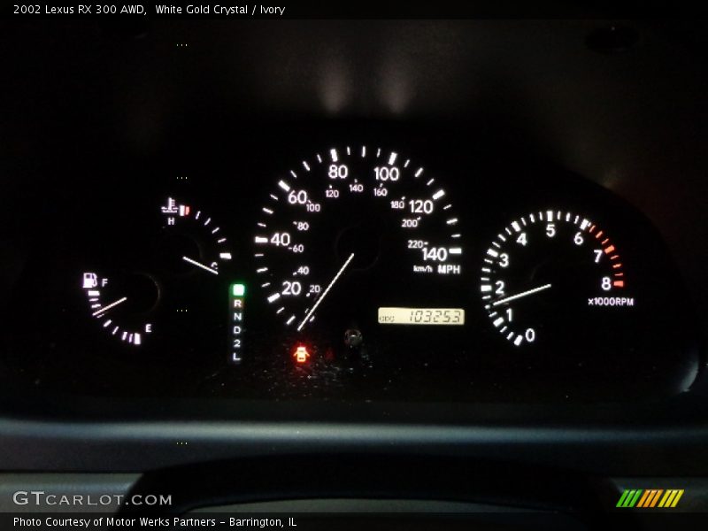 White Gold Crystal / Ivory 2002 Lexus RX 300 AWD