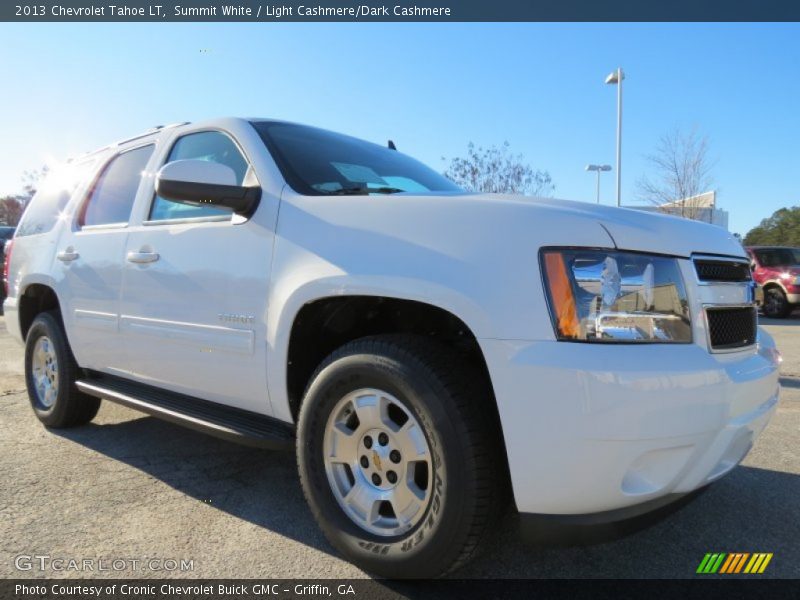 Summit White / Light Cashmere/Dark Cashmere 2013 Chevrolet Tahoe LT