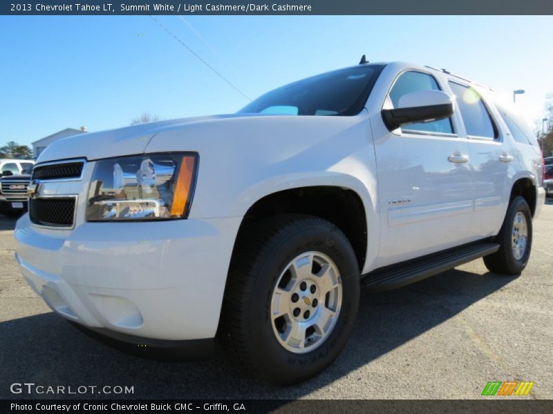 Summit White / Light Cashmere/Dark Cashmere 2013 Chevrolet Tahoe LT