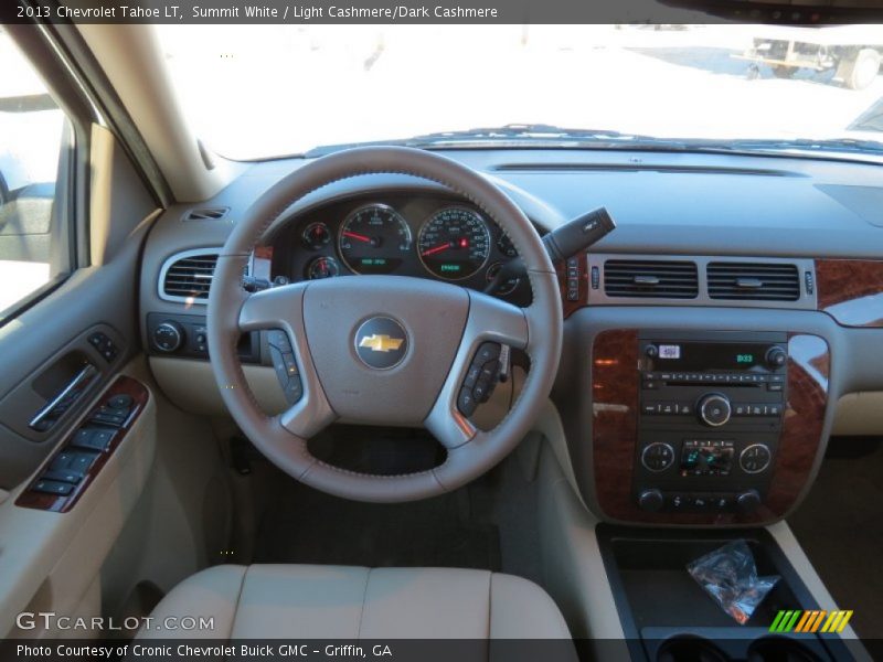 Summit White / Light Cashmere/Dark Cashmere 2013 Chevrolet Tahoe LT