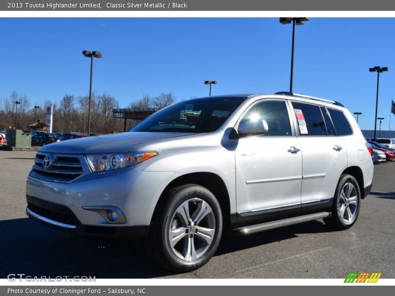 Classic Silver Metallic / Black 2013 Toyota Highlander Limited