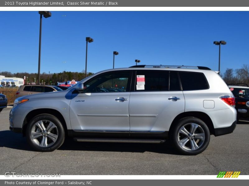 Classic Silver Metallic / Black 2013 Toyota Highlander Limited