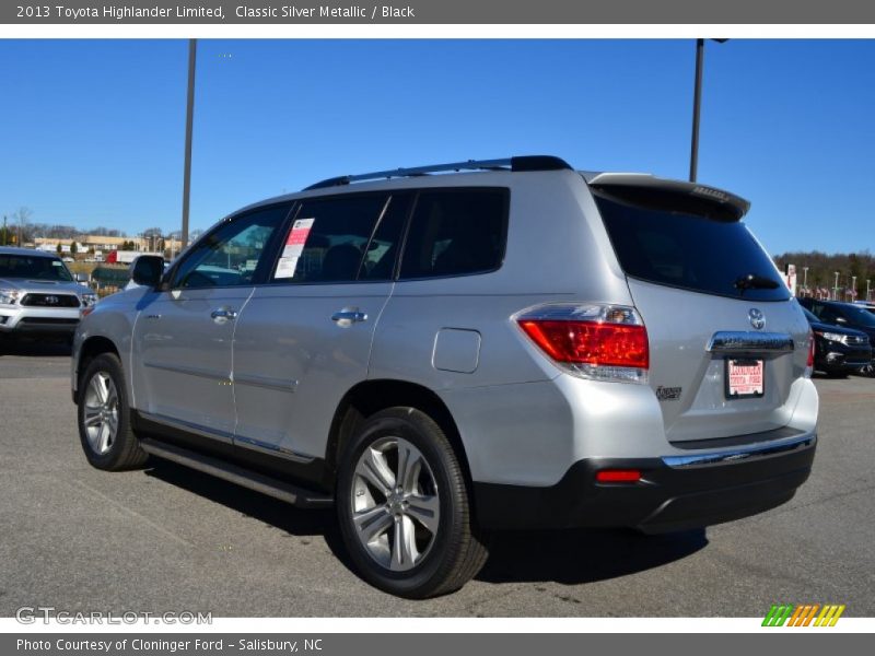 Classic Silver Metallic / Black 2013 Toyota Highlander Limited