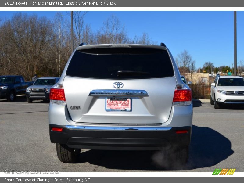 Classic Silver Metallic / Black 2013 Toyota Highlander Limited