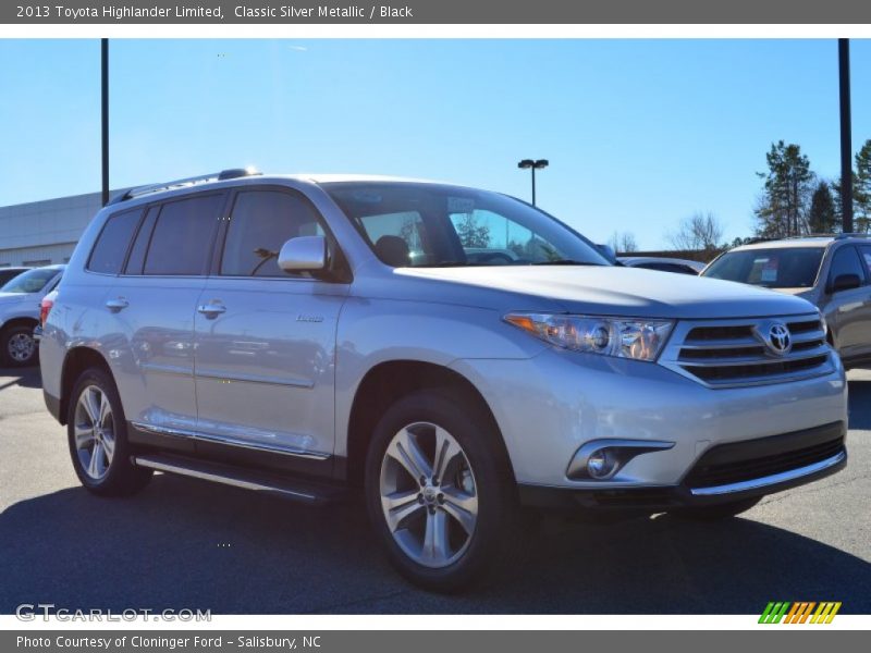 Classic Silver Metallic / Black 2013 Toyota Highlander Limited