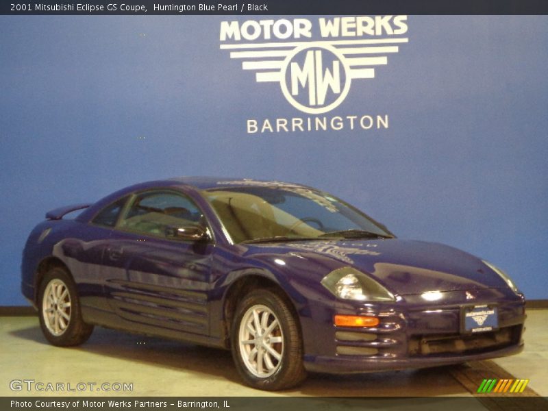 Huntington Blue Pearl / Black 2001 Mitsubishi Eclipse GS Coupe