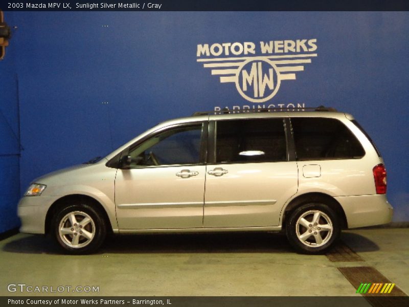 Sunlight Silver Metallic / Gray 2003 Mazda MPV LX