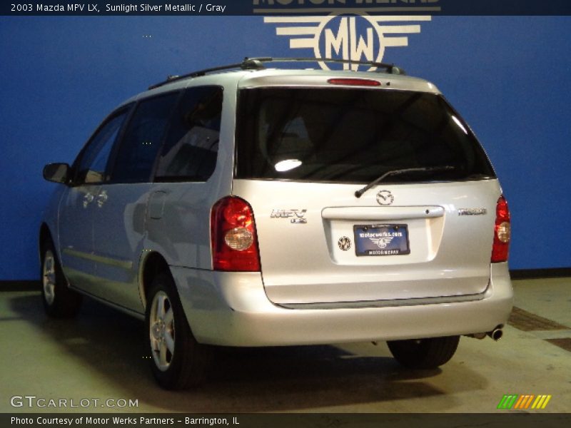 Sunlight Silver Metallic / Gray 2003 Mazda MPV LX