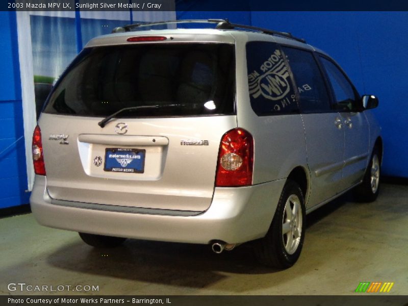Sunlight Silver Metallic / Gray 2003 Mazda MPV LX