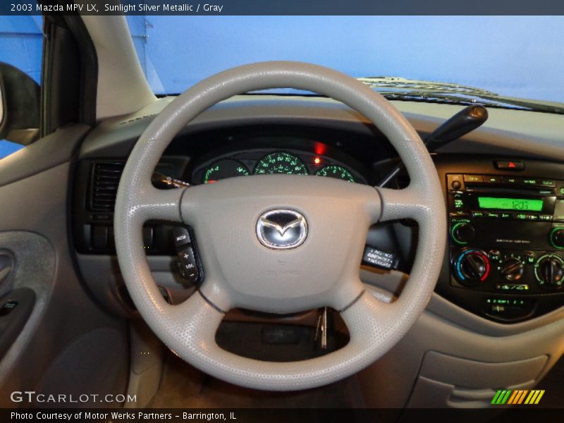 Sunlight Silver Metallic / Gray 2003 Mazda MPV LX