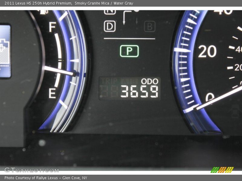 Smoky Granite Mica / Water Gray 2011 Lexus HS 250h Hybrid Premium