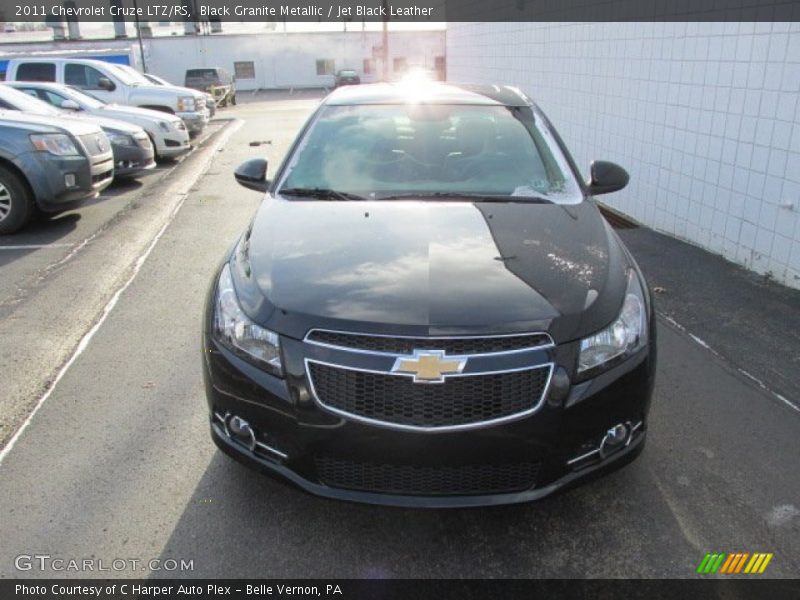 Black Granite Metallic / Jet Black Leather 2011 Chevrolet Cruze LTZ/RS