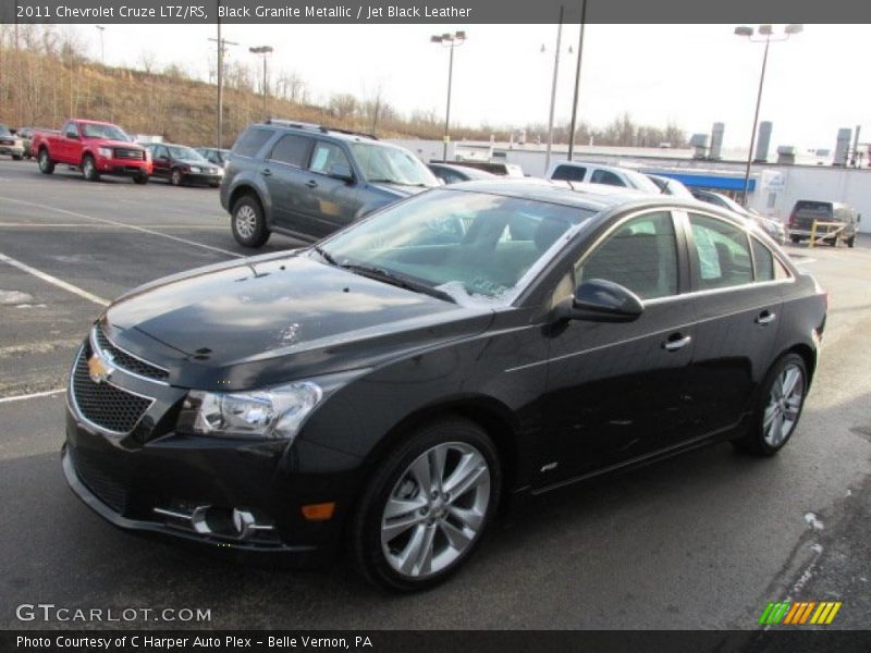 Black Granite Metallic / Jet Black Leather 2011 Chevrolet Cruze LTZ/RS