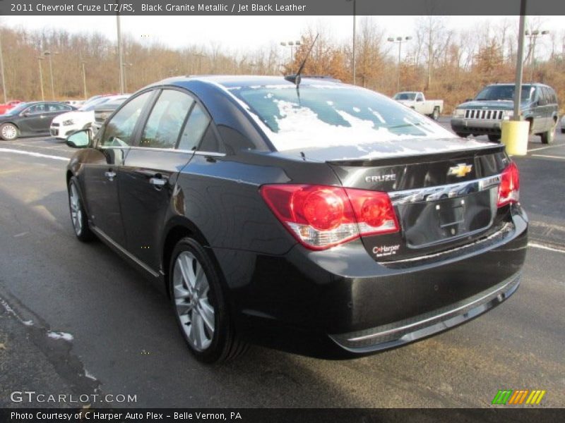 Black Granite Metallic / Jet Black Leather 2011 Chevrolet Cruze LTZ/RS