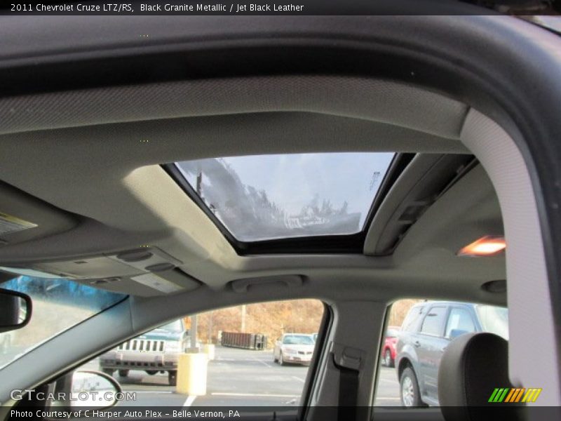 Black Granite Metallic / Jet Black Leather 2011 Chevrolet Cruze LTZ/RS