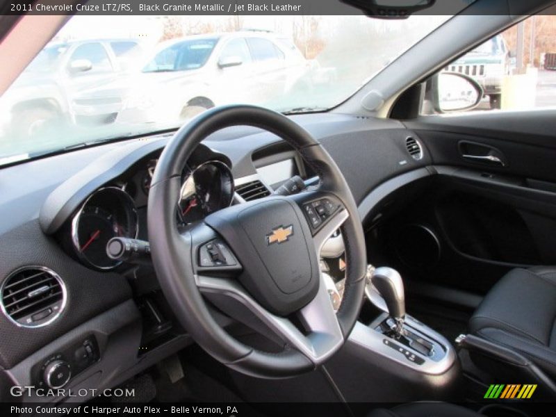 Black Granite Metallic / Jet Black Leather 2011 Chevrolet Cruze LTZ/RS
