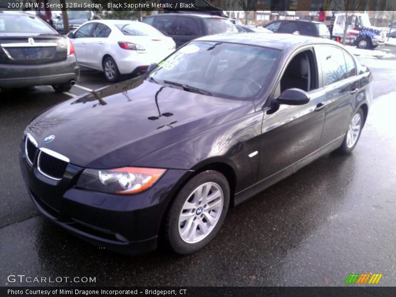 Black Sapphire Metallic / Black 2007 BMW 3 Series 328xi Sedan