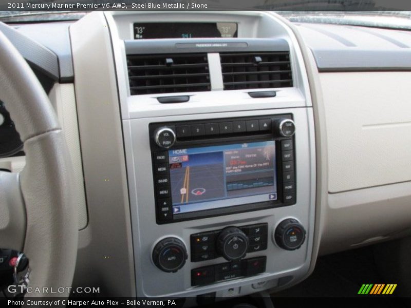 Steel Blue Metallic / Stone 2011 Mercury Mariner Premier V6 AWD