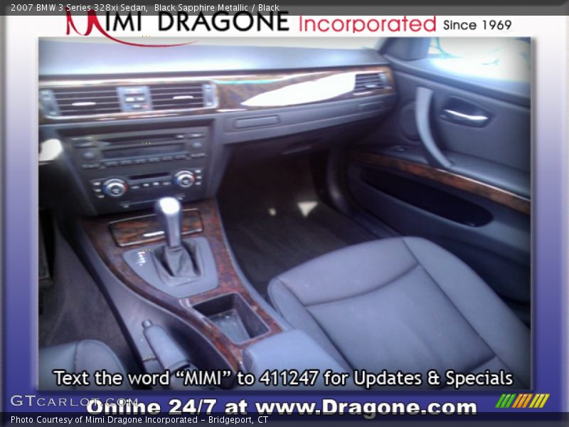 Black Sapphire Metallic / Black 2007 BMW 3 Series 328xi Sedan
