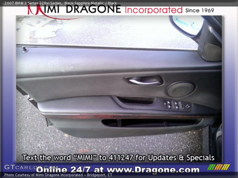 Black Sapphire Metallic / Black 2007 BMW 3 Series 328xi Sedan