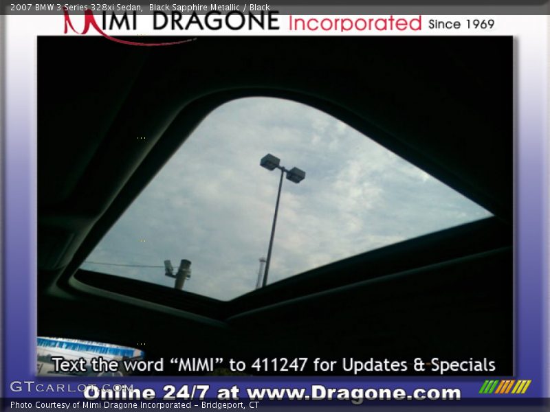 Black Sapphire Metallic / Black 2007 BMW 3 Series 328xi Sedan
