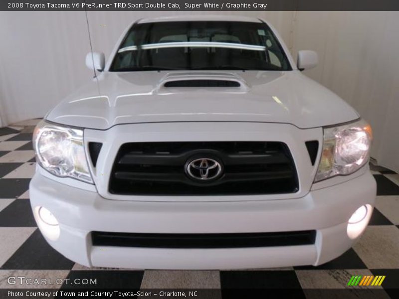 Super White / Graphite Gray 2008 Toyota Tacoma V6 PreRunner TRD Sport Double Cab