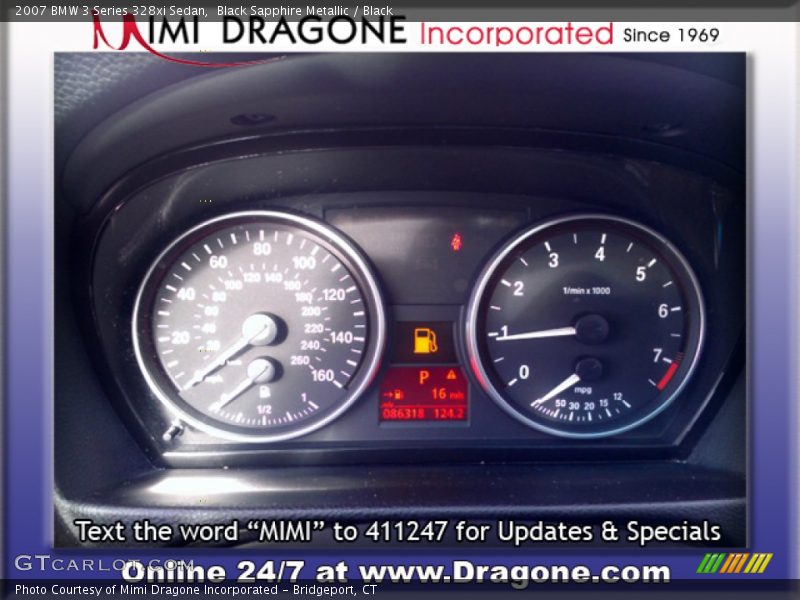 Black Sapphire Metallic / Black 2007 BMW 3 Series 328xi Sedan
