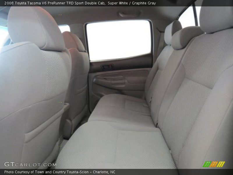 Super White / Graphite Gray 2008 Toyota Tacoma V6 PreRunner TRD Sport Double Cab