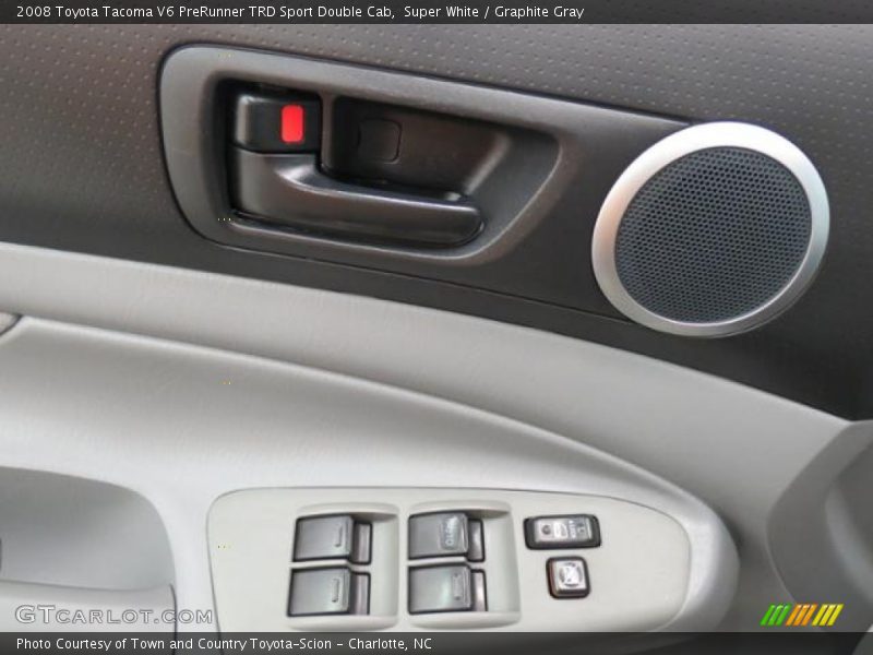 Super White / Graphite Gray 2008 Toyota Tacoma V6 PreRunner TRD Sport Double Cab