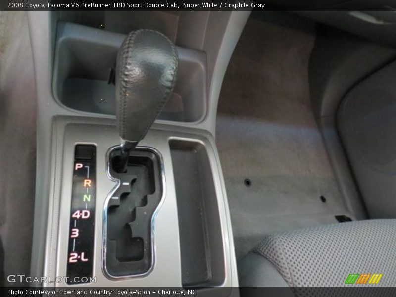 Super White / Graphite Gray 2008 Toyota Tacoma V6 PreRunner TRD Sport Double Cab