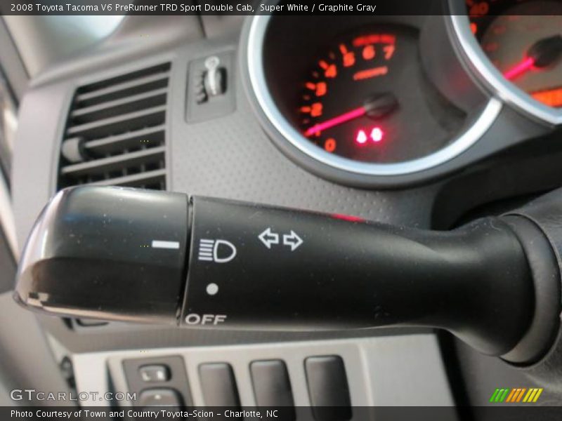 Super White / Graphite Gray 2008 Toyota Tacoma V6 PreRunner TRD Sport Double Cab