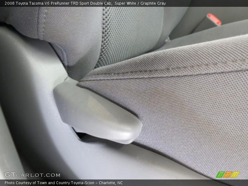 Super White / Graphite Gray 2008 Toyota Tacoma V6 PreRunner TRD Sport Double Cab