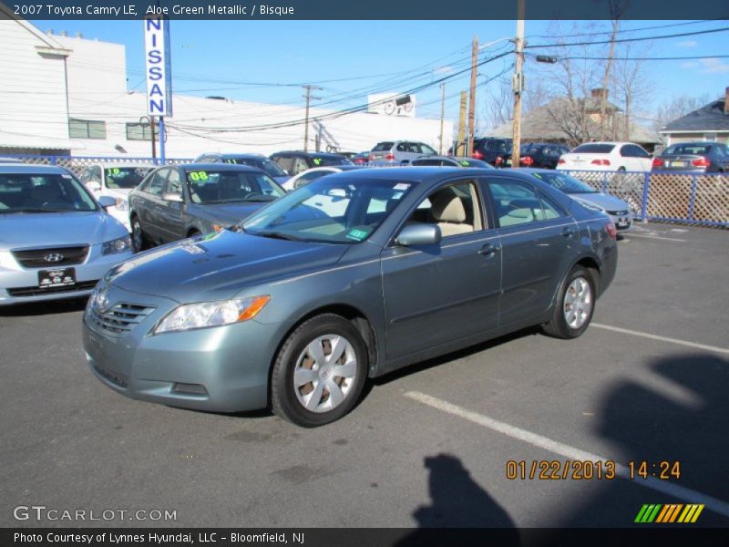 Aloe Green Metallic / Bisque 2007 Toyota Camry LE