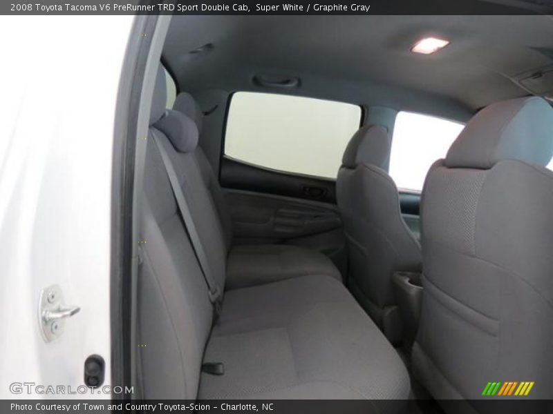 Super White / Graphite Gray 2008 Toyota Tacoma V6 PreRunner TRD Sport Double Cab
