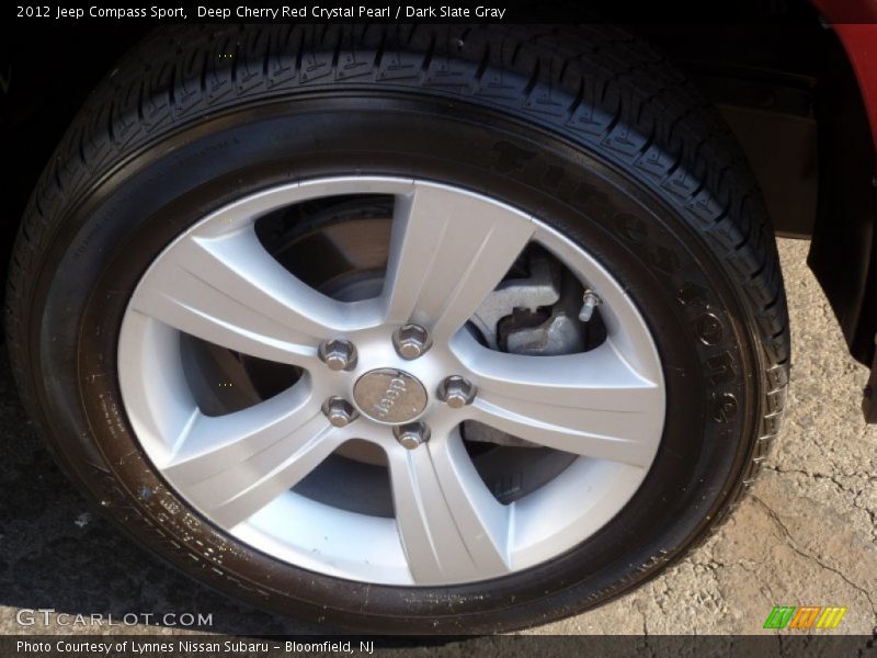 Deep Cherry Red Crystal Pearl / Dark Slate Gray 2012 Jeep Compass Sport