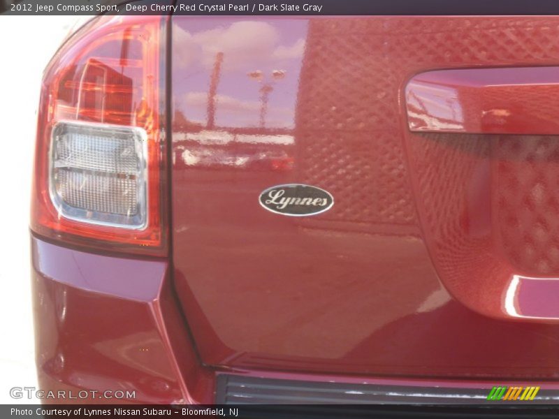 Deep Cherry Red Crystal Pearl / Dark Slate Gray 2012 Jeep Compass Sport