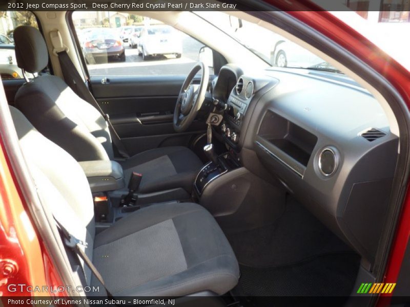 Deep Cherry Red Crystal Pearl / Dark Slate Gray 2012 Jeep Compass Sport