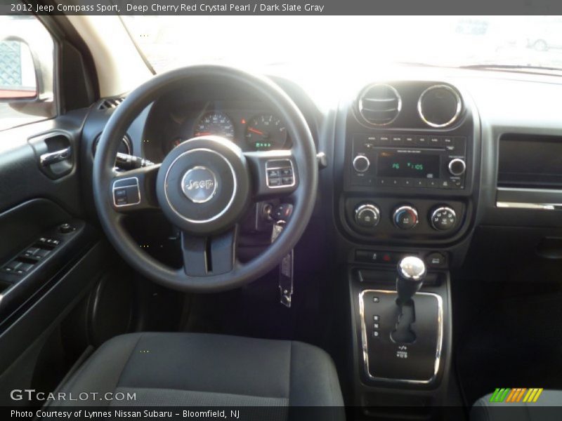 Deep Cherry Red Crystal Pearl / Dark Slate Gray 2012 Jeep Compass Sport